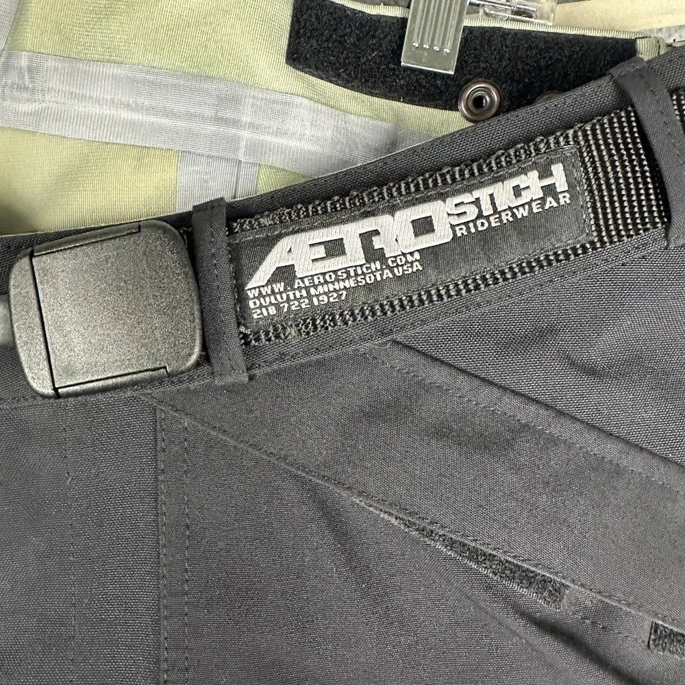 Aerostich AD-1 Pants Mens 36x34 Black Gore-Tex Motorcycle Cargo Waterproof Biker - Picture 3 of 14